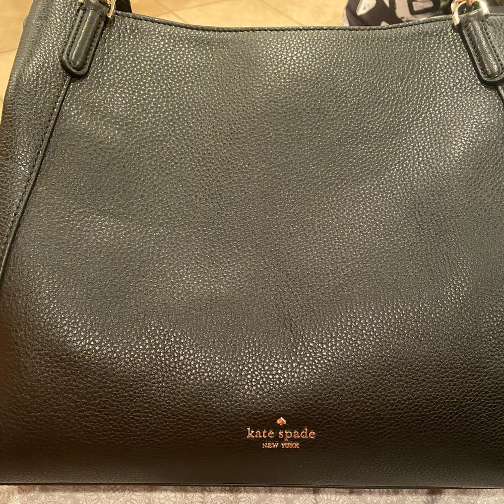 Original large black leather Kate Spade Purse !